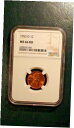 楽天金銀プラチナ　ワールドリソース【極美品/品質保証書付】 アンティークコイン コイン 金貨 銀貨 [送料無料] 1953 D Lincoln Wheat Cent NGC MS66 RED GEM 1C Coin PRICED FOR QUICK SALE!