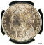 ڶ/ʼݾڽա ƥ    [̵] 1898-O Morgan Dolllar MS62 NGC Champagne Toned w/Dk Bronze Accents Obv Toned Rev