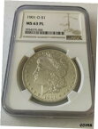 【極美品/品質保証書付】 アンティークコイン コイン 金貨 銀貨 [送料無料] (1) 1901 O New Orleans Mint Morgan Silver Dollar - Coin Graded NGC MS63 PL #5005