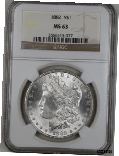 yɔi/iۏ؏tz AeB[NRC RC   [] 1882 $1 Morgan Silver Dollar MS63 NGC 3566515-077