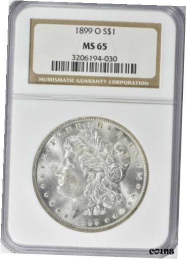 1899-O Morgan Silver Dollar NGC MS-65※関税は当ショップ負担（お客様負担無し）※全国送料無料・海外輸送無料※商品の状態は画像をご確認下さい（極美品・目立った汚れ無し）※輸入品の為英語表記となります※その他ご不明点はお気軽にお問合せ下さい！Country/Region of Manufacture: United StatesCertification Number: 3206194-030Coin: MorganCertification: NGCStrike Type: BusinessMint Location: New OrleansGrade: MS 65Year: 1899Circulated/Uncirculated: UncirculatedComposition: SilverDenomination: $1[ご購入前に必ずお読み下さい]親切丁寧に、商品到着までサポート対応させていただきます。■パソコンの画像・画質により色や素材感が、実際の商品と多少異なる場合がございますので予めご了承くださいませ。■お客様のご都合（程度の解釈相違を含む）による商品のご購入後のキャンセル返品は、原則としてお受け致しておりません。未払いのまま2日以上連絡が取れない場合はキャンセルさせて頂きます。その場合、事務局側が自動的に「非常に悪い」の評価を付けてしまいますのでご注意ください。※お支払い頂いた場合は連絡は不要です。※他ショップでも販売しておりますので、稀に在庫がない場合がございます。■不具合での返品は箱などすべてが到着時の状態になるものに限らせていただきます。※当店では不良品はすべて現物確認と不具合の確認を行い対応をさせて頂いております。■お客様のご都合によるご注文確定後の商品のキャンセルにつきましては承っておりません。また、ご入金確認後、またはご決済完了確認後のキャンセルにつきましては、ご注文総額の30％のキャンセル料をご請求させていただきます。■領収書二重発行やトラブル防止のため、領収書発行は行っておりません。事務局側が発行している「支払い明細」が正式な支払い証明となります。支払い明細画面を印刷したものが領収書の代わりになることを各税務署に確認済みです。■年末年始・連休の発送は、業者も休みになる関係でいつもより遅れます。■輸送時の破損の場合は配送業者への報告を行って下さい。報告なしでの対応はできません。■日祝日は定休日とさせていただいております。連絡・発送が出来ませんのであらかじめご了承お願いいたします。■内容は必ずお読みになってからお買い求め下さいますようお願い致します。※在庫状況は常に更新をしておりますが、当社は複数店舗で在庫を共有しているため、ご注文を頂きましても稀に欠品している場合がございます。その際は誠に申し訳ございませんが、その旨をメールまたはお電話にてご連絡させていただきます。ご理解いただけますようお願い申し上げます。親切・丁寧にお取引させていただきますのでよろしくお願いします。 品質保証について 当店の商品の、品質保証についてご紹介いたします。 ▽品質保証書 お買い上げいただく全ての商品に「WORLD RESOURCE品質保証書」をおつけいたします。 これは、WORLD RESOURCEが販売した商品であることを保証するものです。大切に保管してください。 ▽標準保証に関して 当店でご購入頂きました商品は7日以内の標準保証サービスが付属致します。 ※ご購入日につきましては、製品の品質保証書に記載の日付にて確認させていただきます。 ※保証は通常利用時のみの対応となります。 ※ご購入日の確認を致しかねる場合は有償となります。品質保証書は大切に保管して下さい。POINT01　品揃え一番店を目指して 「期待に答えるお店づくりと、時代に合わせたサービスをご提供致します。」 POINT02　多種多様な商品レパートリー 「幅広く、世界の商品をご用意しております。」 POINT03　きっと見つかる！新しい発見 「テレビや雑誌で紹介されたアイテムもいちはやく。」 モットー：丁寧な接客対応 その道数十年のスタッフだからこそできる、“豊富な知識”に基づく商品のご提案。 お探しの商品はお気軽にスタッフにお尋ねください。 「以前は、商品ページあったけど、、、見つからない。」 「初めてアンティークコインの購入をしますが大丈夫ですか？」 「この年代の商品を探していますが、おすすめはありますか？」 「友人にアンティークコインを送りたいけど、おすすめありますか？」 等など、困ったときの質問にも、しっかり対応・お調べ致します。 取寄せ、取り置き等もできますので、商品一覧で見つからなかった商品でも、 スタッフまでお気軽にご相談下さい。 【お問い合わせはお気軽にどうぞ】 suport@world-resource.net