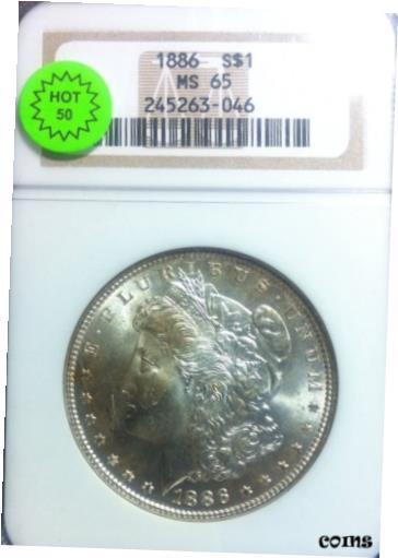 ڶ/ʼݾڽա ƥ    [̵] 1886 Morgan Silver Dollar - VAM-1C 3+2 CLASHES - NGC MS 65 