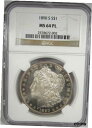 1890-S モルガン シルバー ダラー NGC MS64 PL 認定コイン AK7881890-S Morgan Silver Dollar NGC MS64 PL Certified Coin AK788(3)