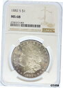 1882-S モルガン ドル MS68 NGC (#PA4746313002)1882-S Morgan Dollar MS68 NGC (#PA4746313...