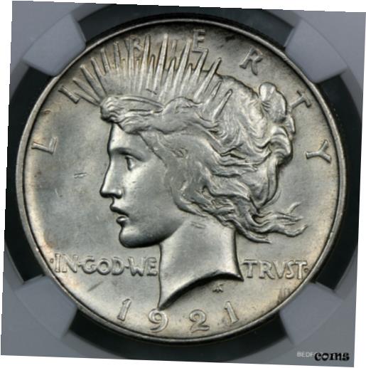 【極美品/品質保証書付】 アンティークコイン コイン 金貨 銀貨 [送料無料] NGC UNCIRCULATED DETAILS 1921 HIGH RELIEF SILVER PEACE DOLLAR UNC $1 (BC351)