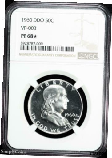 ڶ/ʼݾڽա ƥ Ų 1960 DDO VP-003 Franklin Half Dollar ~ NGC PF68* STAR ~ TOP POP X1-787-009 [̵] #oot-wr-8953-4531