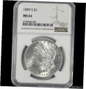 yɔi/iۏ؏tz AeB[NRC RC   [] 1899-S Morgan Silver Dollar, NGC MS 61 - No Toning