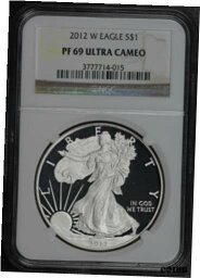 【極美品/品質保証書付】 アンティークコイン コイン 金貨 銀貨 [送料無料] 2012-W American Silver Eagle NGC PF-69 Ultra Cameo