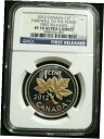【極美品/品質保証書付】 アンティークコイン コイン 金貨 銀貨 [送料無料] 2012 CANADA 1c FAREWELL PENNY NGC PF70 UC FR 1/2 oz GOLD LEAF Design Silver Cent