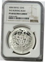 2004 シルバー イスラエル バイビカル プルーフ バーニング ブッシュ 2 ニュー シェケル NGC PF 68 UC2004 SILVER ISRAEL BIBICAL PROOF THE BURNING BUSH 2 NEW SHEQEL NGC PF 68 UC
