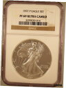 yɔi/iۏ؏tz AeB[NRC RC   [] 1997-P $1 Silver American Eagle PR-69 UCAM NGC Certified