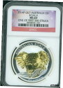 yɔi/iۏ؏tz AeB[NRC RC   [] 2014 ( 2014-P ) $1 S$1 AUSTRALIA GILDED GILT KOALA 1 Oz. SILVER NGC MS69 !!