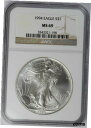 yɔi/iۏ؏tz AeB[NRC RC   [] 1994 NGC MS 69 U.S / United States Silver Eagle $1 Dollar