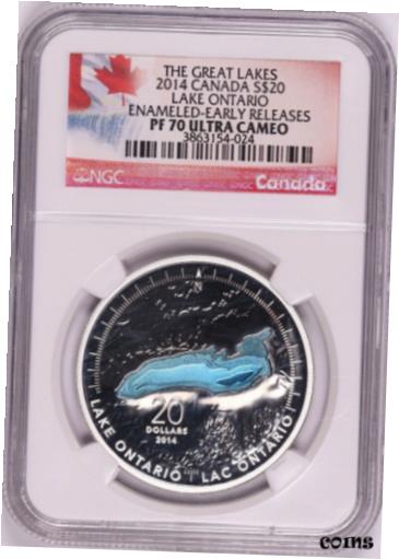 ץʡɥ꥽㤨֡ڶ/ʼݾڽա ƥ    [̵] 2014 Canada - Lake Ontario Enameled - NGC PF70 Ultra Cameo Early ReleaseפβǤʤ89,250ߤˤʤޤ