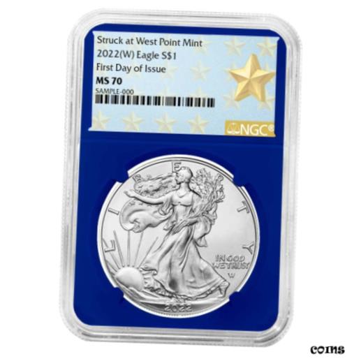 ڶ/ʼݾڽա ƥ    [̵] Presale - 2022 (W) $1 American Silver Eagle NGC MS70 FDI West Point Star Label B
