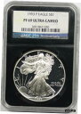 yɔi/iۏ؏tz AeB[NRC RC   [] 1993-P Silver Eagle PF 69 Ultra Cameo $1 NGC *Black Retro Slab* 25th Anniversary