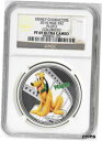 yɔi/iۏ؏tz AeB[NRC RC   [] 2014 NIUE $2 Disney Pluto Colorized : NGC PF69 ULTRA CAMEO 1 oz .999 Silver