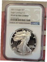 yɔi/iۏ؏tz AeB[NRC RC   [] 2021 S $1 T-2 T2 NGC PF69 ULTRA CAMEO PROOF SILVER EAGLE LANDING TYPE 2