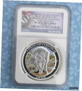 2013 NGC PF70 U-Cam 1オンス .999 シルバー オーストラリア カラーライズド メガファウナ プロコプトドン $12013 NGC PF70 U-Cam 1oz .999 Silver Australia Colorized Megafauna Procoptodon $1(3)