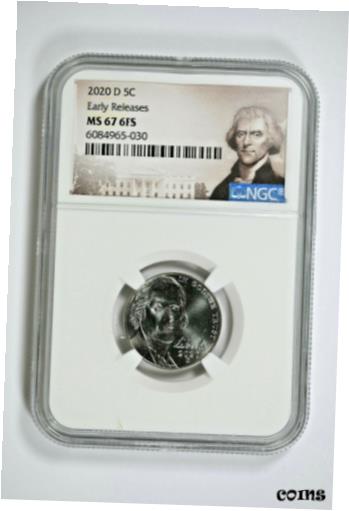 yɔi/iۏ؏tz AeB[NRC RC   [] 2020 D NGC MS 67 6FS (6 Full Steps) Jefferson Nickel