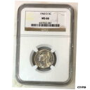  アンティークコイン コイン 金貨 銀貨  1960 D Jefferson Nickel NGC MS66 ***Rev Tye's Coin Stache*** #208778