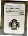 1986 S Jefferson 5c、NGC 認定 PF 70 UCAM、0081986 S Jefferson 5c, NGC Certified PF 70 UCAM, 008(3)
