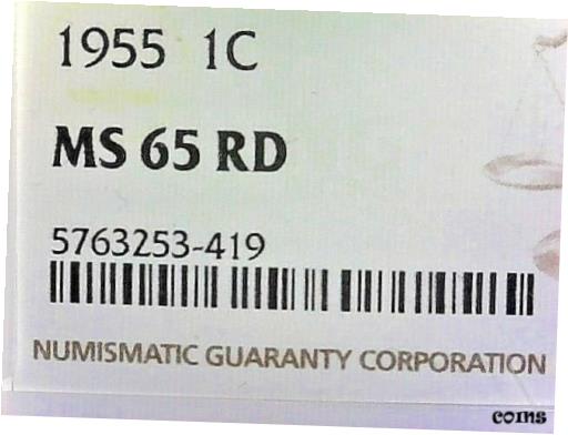 2021 ǯߥ--ƹ--1955 NGC MS65RD ȥХå ڥˡ--KM# A132WINTER 2021 SALE-...