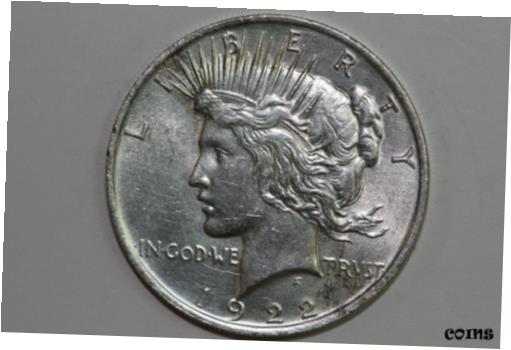 ڶ/ʼݾڽա ƥ    [̵] 1922-P 90% Silver Peace Dollar Grades Mint State (PDX1497)