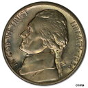 1938-D 5C ジェファーソン ニッケル UNC BU 光沢のあるミント状態 - 表示と同様1938-D 5C Jefferson Nickel UNC BU Mint State with Luster - Similar as Shown(3)