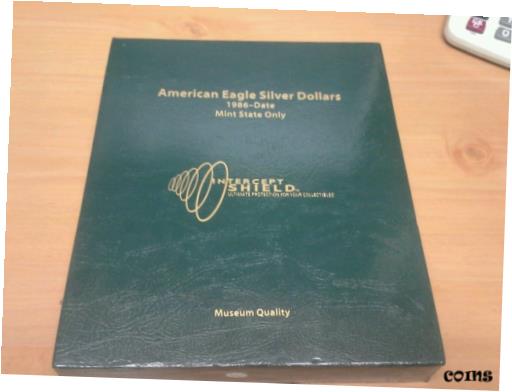  アンティークコイン 銀貨 1986-2011 American Silver Eagle Mint State Collection in Intercept shield Binder  #sof-wr-9091-3496