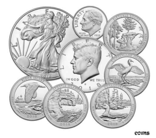 yɔi/iۏ؏tz AeB[NRC RC   [] 2018 United States Mint Limited Edition Silver Proof Set American Eagle Kennedy