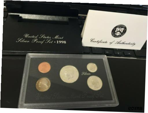  アンティークコイン コイン 金貨 銀貨  1998 S UNITED STATES MINT "SILVER PROOF SET" 5 SPARKLING BEAUTIES!!