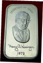 【極美品/品質保証書付】 アンティークコイン コイン 金貨 銀貨 送料無料 Henry Kissinger-Secretary of State Bar 1 Troy oz.999 Silver by Colonial Mint
