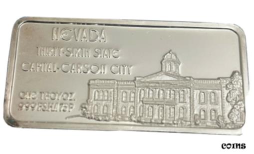 ڶ/ʼݾڽա ƥ    [̵] Carson City Nevada 36th State Hamilton Mint One Troy Oz Silver