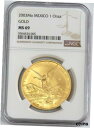 2003 MO ゴールド メキシコ 300 鋳造 1 オンス オンザ リベルタード コイン NGC 造幣局 692003 MO GOLD MEXICO 300 ...