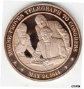 1844 年フランクリン造幣局、米国の歴史 - ブロンズ プルーフ メダル1844 Franklin Mint, History of the United States - Bronze Proof Medal(3)