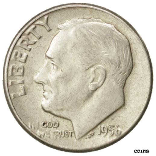  アンティークコイン コイン 金貨 銀貨   United States, Roosevelt Dime, Dime, 1956, U.S. Mint, Philadelphia