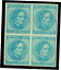 ڶ/ʼݾڽա ƥ    [̵] US 1862 Confederate States - Jefferson Davis 5c blue Scott# 6 mint MH BLOCK 4 VF