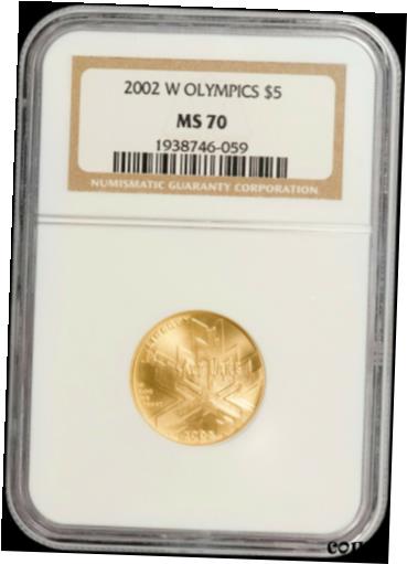 yɔi/iۏ؏tz AeB[NRC RC   [] 2002-W $5 Gold Salt Lake City Olympics Commemorative NGC MS70