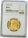 1926 GOLD US $10 INDIAN HEAD EAGLE COIN NGC MINT STATE 62 MS 62※関税は当ショップ負担（お客様負担無し）※全国送料無料・海外輸送無料※商品の状態は画像をご確認下さい（極美品・目立った汚れ無し）※輸入品の為英語表記となります※その他ご不明点はお気軽にお問合せ下さい！Seller Notes: “PLEASE READ BELOW”Certification: NGCCirculated/Uncirculated: UncirculatedYear: 1926Grade: MS 62Mint Location: PhiladelphiaStrike Type: BusinessDenomination: $10Certification Number: 5939715-002Composition: Gold[ご購入前に必ずお読み下さい]親切丁寧に、商品到着までサポート対応させていただきます。■パソコンの画像・画質により色や素材感が、実際の商品と多少異なる場合がございますので予めご了承くださいませ。■お客様のご都合（程度の解釈相違を含む）による商品のご購入後のキャンセル返品は、原則としてお受け致しておりません。未払いのまま2日以上連絡が取れない場合はキャンセルさせて頂きます。その場合、事務局側が自動的に「非常に悪い」の評価を付けてしまいますのでご注意ください。※お支払い頂いた場合は連絡は不要です。※他ショップでも販売しておりますので、稀に在庫がない場合がございます。■不具合での返品は箱などすべてが到着時の状態になるものに限らせていただきます。※当店では不良品はすべて現物確認と不具合の確認を行い対応をさせて頂いております。■お客様のご都合によるご注文確定後の商品のキャンセルにつきましては承っておりません。また、ご入金確認後、またはご決済完了確認後のキャンセルにつきましては、ご注文総額の30％のキャンセル料をご請求させていただきます。■領収書二重発行やトラブル防止のため、領収書発行は行っておりません。事務局側が発行している「支払い明細」が正式な支払い証明となります。支払い明細画面を印刷したものが領収書の代わりになることを各税務署に確認済みです。■年末年始・連休の発送は、業者も休みになる関係でいつもより遅れます。■輸送時の破損の場合は配送業者への報告を行って下さい。報告なしでの対応はできません。■日祝日は定休日とさせていただいております。連絡・発送が出来ませんのであらかじめご了承お願いいたします。■内容は必ずお読みになってからお買い求め下さいますようお願い致します。※在庫状況は常に更新をしておりますが、当社は複数店舗で在庫を共有しているため、ご注文を頂きましても稀に欠品している場合がございます。その際は誠に申し訳ございませんが、その旨をメールまたはお電話にてご連絡させていただきます。ご理解いただけますようお願い申し上げます。親切・丁寧にお取引させていただきますのでよろしくお願いします。 品質保証について 当店の商品の、品質保証についてご紹介いたします。 ▽品質保証書 お買い上げいただく全ての商品に「WORLD RESOURCE品質保証書」をおつけいたします。 これは、WORLD RESOURCEが販売した商品であることを保証するものです。大切に保管してください。 ▽標準保証に関して 当店でご購入頂きました商品は7日以内の標準保証サービスが付属致します。 ※ご購入日につきましては、製品の品質保証書に記載の日付にて確認させていただきます。 ※保証は通常利用時のみの対応となります。 ※ご購入日の確認を致しかねる場合は有償となります。品質保証書は大切に保管して下さい。POINT01　品揃え一番店を目指して 「期待に答えるお店づくりと、時代に合わせたサービスをご提供致します。」 POINT02　多種多様な商品レパートリー 「幅広く、世界の商品をご用意しております。」 POINT03　きっと見つかる！新しい発見 「テレビや雑誌で紹介されたアイテムもいちはやく。」 モットー：丁寧な接客対応 その道数十年のスタッフだからこそできる、“豊富な知識”に基づく商品のご提案。 お探しの商品はお気軽にスタッフにお尋ねください。 「以前は、商品ページあったけど、、、見つからない。」 「初めてアンティークコインの購入をしますが大丈夫ですか？」 「この年代の商品を探していますが、おすすめはありますか？」 「友人にアンティークコインを送りたいけど、おすすめありますか？」 等など、困ったときの質問にも、しっかり対応・お調べ致します。 取寄せ、取り置き等もできますので、商品一覧で見つからなかった商品でも、 スタッフまでお気軽にご相談下さい。 【お問い合わせはお気軽にどうぞ】 suport@world-resource.net