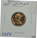 【極美品/品質保証書付】 アンティークコイン コイン 金貨 銀貨 [送料無料] Gem Proof 1957 Lincoln Wheat Cent 5Q8B