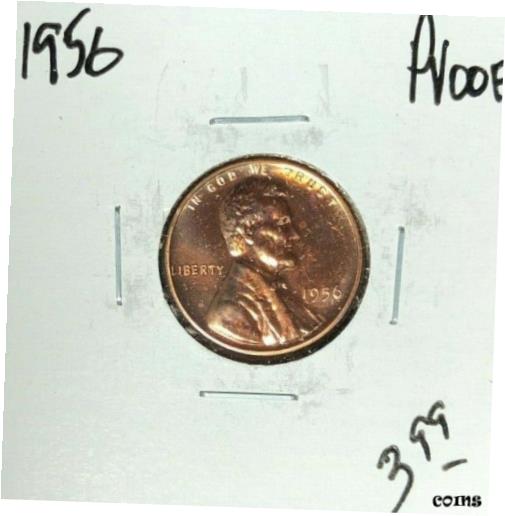 【極美品/品質保証書付】 アンティークコイン コイン 金貨 銀貨 [送料無料] 1956 LINCOLN WHEAT CENT ~ PROOF ~NICE COIN~