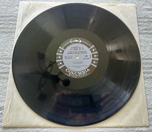 ブルーノ・ワルター・ブラームス：交響曲第4番 1960年 コロンビア（6眼ステレオ） MS 6113 NM- vivito2-11841639 WORLD RESOURCE【EMPEROR店】 サンプル画像3