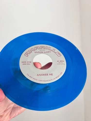 アントン・ラヴェイ 45回転レコード、アンサー・ミー/ホノルル・ベイビー、チャーチ・オブ・サタン、限定版