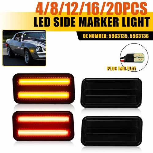 For 70-81 Pontiac Firebird Lens Front Rear Amber Red LED Side Marker Lamps4-20X　◆商品について◆　数量 4 個 LED サイドライトブランドAUXITOレンズカラー スモークライトカラー アンバー(フロント) レッド(リア)電球の数 4 〜 20車両のフロントフェンダー、リアフェンダーへの配置照明技術 LED特徴 絶妙な外観タイプ サイド マーカー ライト アセンブリメーカー部品番号 5963135 5963136OE/OEM 部品番号 5963135 5963136製品材質 ABS、PC、LED梱包重量 650g含まれるもの 4 〜 20x LED サイド ライト電圧 12V-24V DCヴィンテージカーの部品番号防水等級IP672 1971 ポンティアック ファイアバード/トランスに適合3 1972 ポンティアック ファイアバード/トランスに適合パフォーマンスパートはいユニバーサルフィットメント番号6 1975 ポンティアック ファイアバード/トランスに適合メーカー保証 3 年1977 ポンティアック ファイアバード/トランス 8 に適合。アイテムの高さ 8アイテムの長さ 20商品幅 17寿命 50,000 時間以上1 1970 ポンティアック ファイアバード/トランスに適合4 1973 ポンティアック ファイアバード/トランスに適合5 1974 ポンティアック ファイアバード/トランスに適合7 1976 ポンティアック ファイアバード/トランスに適合9 1978 ポンティアック ファイアバード/トランスに適合10 1979 ポンティアック ファイアバード/トランスに適合11 1980 ポンティアック ファイアバード/トランスに適合12 1981 ポンティアック ファイアバード/トランスに適合　◆　注意事項　◆　ご注文前にご確認ください[納期について]-通常、2〜4週間でのお届けを予定しておりますが、天候、通関、国際事情により輸送遅延が発生する場合がございます。 ※納期の遅れに関して一切責任を負いかねます。-商品次第では、納期遅延や仕入れ価格の変動による価格変更の可能性がございますこと、予めご了承ください。-商品の破損により、再度お取り寄せとなった場合、同様のお時間をいただくことになります。[取り付けについて]-取り付け説明書等は、同封されないケースがあります。お取付に関しては専門業者様とご相談ください。※取り付けや加工についてのサポートは行っておりません。-製品のフィッティングや車検対応の有無については、商品説明文や画像をご確認の上、お客様の方でご判断をお願いいたします。-USパーツは国内純正パーツと異なり、接続コネクタが一致しない場合や加工が必要な場合もございます。[配送について]-海外倉庫から到着後、国内で検品を行い、日本郵便または佐川急便にて発送いたします。-大型商品に関しては、配送会社の規定により個人宅への配送が難しい場合がございます。その際は、会社や倉庫、最寄りの営業所での受け取りをお願いする場合がございます。-輸入品につき、商品に小傷やスレなどがある場合がございます。商品の発送前に念入りな検品を行っておりますが、運送状況による破損等がある場合がございますので、商品到着後は速やかに商品の確認をお願いいたします。[キャンセル・返品について]-輸入商品のため、イメージ違い、ご注文間違い、納期遅れの場合は返品をお断りさせていただきます。-弊社条件を満たした場合に限り、購入金額の30％の手数料をいただく形で返品をお受けする場合がございます。（手数料の内訳：海外返送費用、関税、消費税負担分） ※初期不良の場合は、商品到着後7日以内にご連絡ください。[追加注意事項]-海外メーカーの注文状況次第では、在庫切れの場合もございます。-配送遅延や商品違いにより、取付工場等から追加料金が発生した場合、また取り付け時に加工費用が発生した場合に関して、弊社では費用負担等の責任は負いかねます。-商品説明文中に英語で「保証」に関する記載があっても、日本国内では適用されませんのでご了承ください。[その他サービスについて]-弊社では、ショップに掲載されていないUSパーツの輸入代行も承っております。お気軽にお問い合わせください。-車販売店、板金工場、カスタムショップ等の取付業者様からのご注文であれば、業販価格の提示により、特別割引価格での対応も可能です。掲載の問い合わせ先まで、ご連絡の上「業販のご相談」とお問い合わせ頂ければと思います。