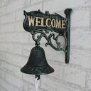 K[fjO hAxEFJnhxǊ|Be[WSwr[f[eBhAv[ghAOp[\iCYꂽxhAANZT[ Doorbell welcome hand bell wall mounted Vintage cast iron heavy duty door plate door rings personlized belling do
