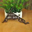 ガーデニング ハンギングバスケット壁掛けガーデンフラワープランターランタンハンガーフック家の装飾ヴィンテージスタイルタオルローブフックブラウンブラケット Hanging Basket Wall Mounted Garden Flower Planter Lantern Hanger Hook Home decor Vintage Style Towel Ro