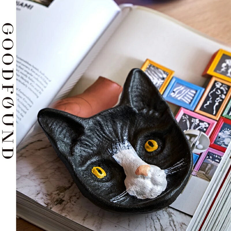 K[fjO WG[{bNXADMLXgiornL̊̌`Jtȑg{bNXƂ̑p̎[AǊ|/X^h^CṽMtg Jewelry box ,ashtray cast iorn Cat face shape colorful Trinket Box Storage for home decoration ,wall mounted/stand type gift