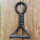 K[fjO [vtBMAEH[tbNSfpȎdグK[ftbNR[gptbNAc[ Rope figure Wall Hook Cast Iron rustic Finished garden hook decorative hook for coat ,tools