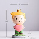 オブジェ 【ラブハイト7.5cm】モダンキュートプリンスフィギュアレジンモデルホームデコレーションミニチュアアクセサリーリビングルームデコレーションクリスマスチ...